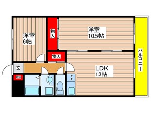 ミラベル元植田の物件間取画像